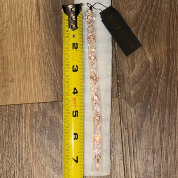 Givenchy Crystal Rose Gold 7” Flex Bracelet (still in original packaging)(NWT) - Picture 7 of 7
